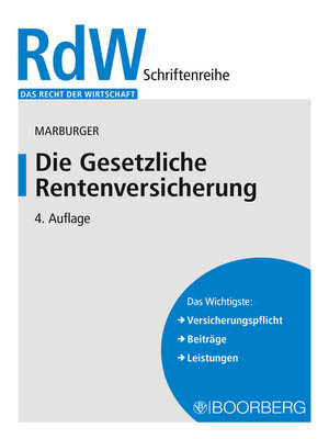 cover image of Die Gesetzliche Rentenversicherung